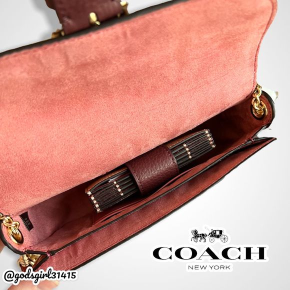 AUTHENTICATED Coach Kleo in Colorblock & Matching Card Case Faded Blush $426 - Picture 12 of 13